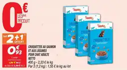 Netto Netto - croquettes au saumon et aux légumes pour chat adulte offre