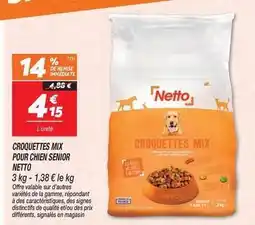 Netto Mix - croquettes pour chien senior offre