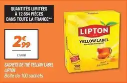 Netto Lipton - sachets de the yellow label offre