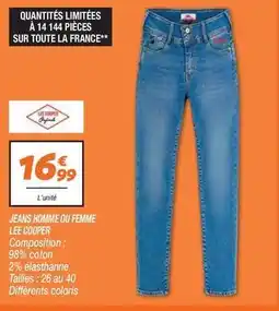 Netto Cooper - jeans homme ou femme offre