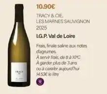 Monoprix Tracy & cie, les marnes sauvignon 2025 i.g.p. val de loire offre