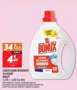 Netto Bonux - lessive liquide d'étachante 35 lavages offre