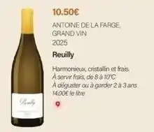 Monoprix Antoine de la farge - , grand vin 2025 offre