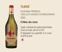 Monoprix Durand perron, vieilles vignes chardonnay 2021 offre