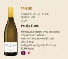 Monoprix Fa - pouilly-fume offre
