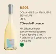 Monoprix Signature - domaine de la sanglière, 2025 offre