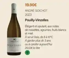 Monoprix Andre goichot 2023 pouilly-vinzelles offre