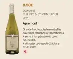 Monoprix Domaine philippe & sylvain ravier 2025 offre