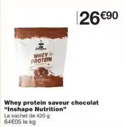 Monoprix Whey protein saveur chocolat offre