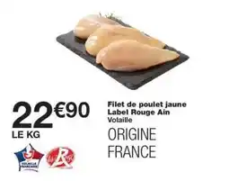 Monoprix Label rouge - filet de poulet jaune ain offre