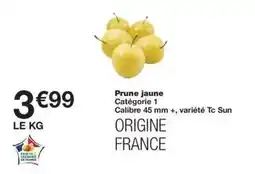 Monoprix Sun - prune jaune offre