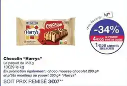 Monoprix Harry's - chocolin offre
