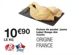 Monoprix Label rouge - cuisse de poulet jaune ain offre