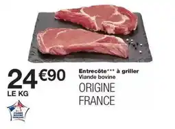 Monoprix Francaise - entrecôte à griller viande bovine offre