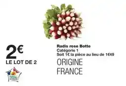 Monoprix Radis rose botte offre