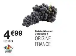 Monoprix Raisin muscat offre