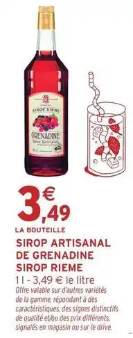 Signal - sirop artisanal de grenadine sirop rieme