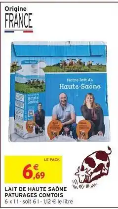 Intermarché Contact Paturages - lait de haute saone offre