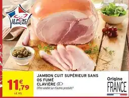 Intermarché Contact Jambon cuit supérieur sans os fumé offre