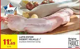 Intermarché Contact Siebert - lapin entier offre