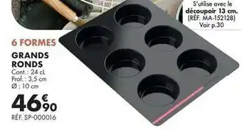 Prof - 6 formes grands ronds