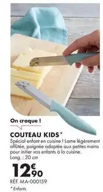 Guy Demarle Couteau kids offre