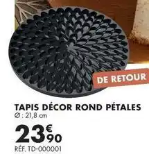 Guy Demarle Tapis décor rond pétales offre