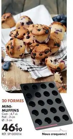 Guy Demarle Prof - 20 formes mini- muffins offre