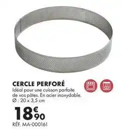 Guy Demarle Cercle perforé offre