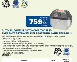 Prolians AUTO-SAUVETEUR AUTONOME OXY SR30 offre