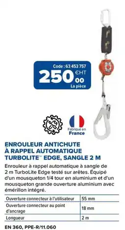 Prolians TURBOLITE EDGE Enrouleur à rappel automatique offre