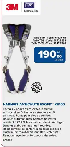 Prolians 3M HARN AIS ANTICHUTE EXOFIT XE100 offre
