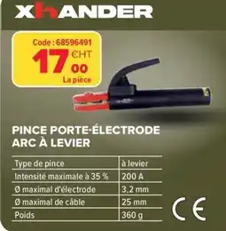 Prolians XHANDER PINCE PORTE-ÉLECTRODE ARC À LEVIER offre