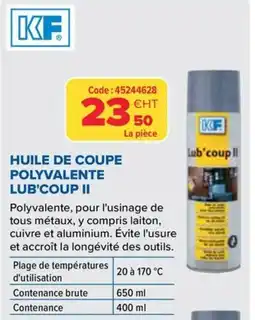Prolians KF Lub'coup II offre