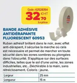 Prolians BANDE ADHÉSIVE ANTIDÉRAPANTE FLUORESCENT 60953 offre