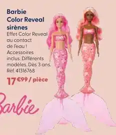 La Grande Récré Mattel - barbie color reveal sirènes offre