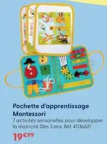 La Grande Récré Pochette d'apprentissage montessori offre