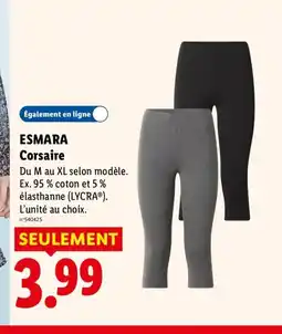 Lidl ESMARA Corsaire offre