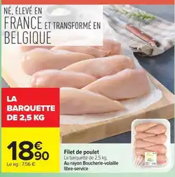 Carrefour Filet de poulet offre