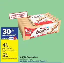 Carrefour Kinder Bueno White offre