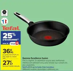 Carrefour Tefal poêle fixe offre