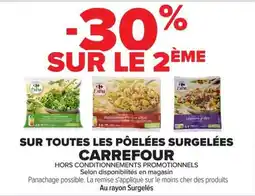 Carrefour Carrefour Sur toutes les pôelées surgelées offre