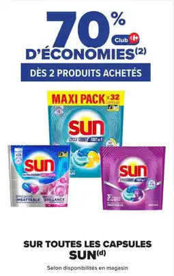 Carrefour Sun Sur toutes les capsules offre