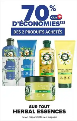 Carrefour Herbal Essences offre