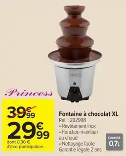 Carrefour Princess Fontaine à chocolat XL offre