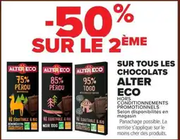 Carrefour Alter eco sur tous les chocolats offre