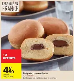 Carrefour Beignets choco-noisette offre