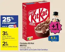 Carrefour Kit Kat Céréales offre