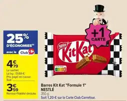 Carrefour Kit Kat Barres Kit Kat "Formule 1" NESTLÉ offre
