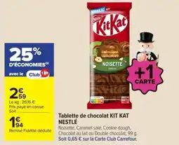 Carrefour KitKat Tablette de chocolat offre